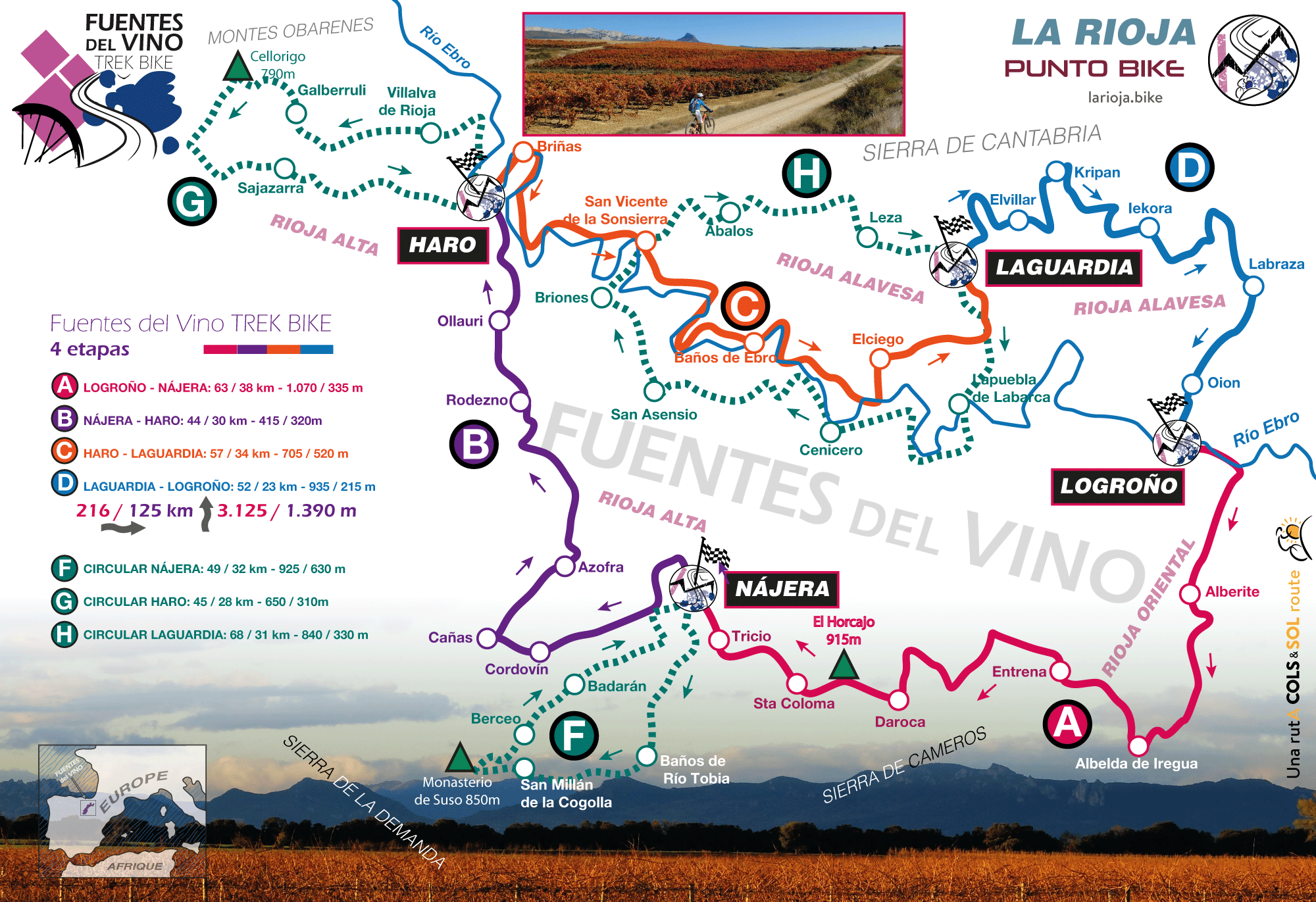 Map Fuentes-del-Vino-TREK-BIKE