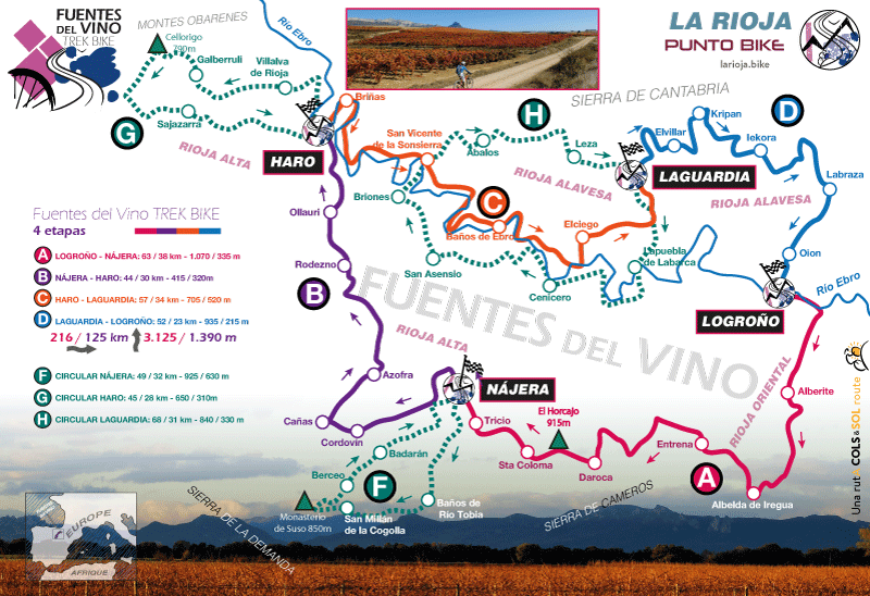 Map Fuentes-del-Vino-TREK-BIKE